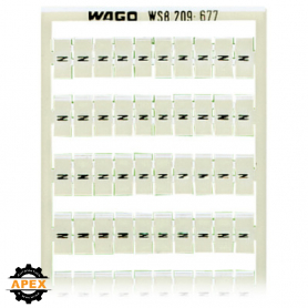 WAGO | 209-677 | WSB MARKING CARD; AS CARD; MARKED; N (100X)