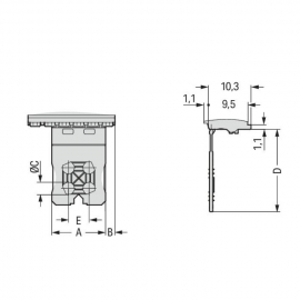 WAGO | 2091-1153/000-5000 | 1-CONDUCTOR THT FEMALE HEADER; 1