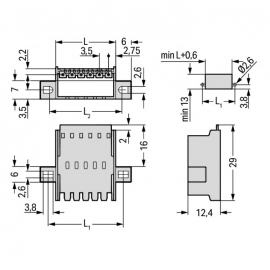 WAGO | 2091-1632/024-000 | PANEL FEEDTHROUGH MALE CONNECTOR;