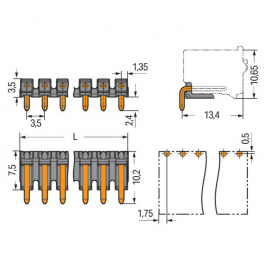 WAGO | 2091-1722/200-000 | SOLDER PIN STRIP 1.0 MM Ø SOLDER