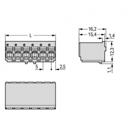 WAGO | 2092-1122 | 1-CONDUCTOR FEMALE PLUG; 2.5 MM²; PIN SPA