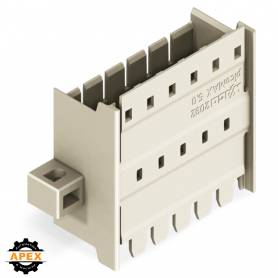 PANEL FEEDTHROUGH MALE CONNECTOR; CLAMPING COLLAR; PIN SPACI