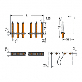 WAGO | 2092-1702/200-000 | SOLDER PIN STRIP 1.4 MM Ø SOLDER