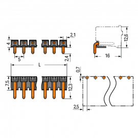 WAGO | 2092-1722/200-000 | SOLDER PIN STRIP 1.4 MM Ø SOLDER