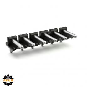 SOLDER PIN STRIP 1.4 MM Ø SOLDER PIN ANGLED, BLACK