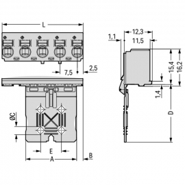 WAGO | 2092-3102/002-000 | 1-CONDUCTOR FEMALE PLUG; GRIPPING