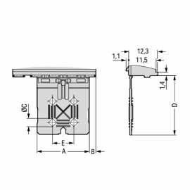 WAGO | 2092-3152 | 1-CONDUCTOR THT FEMALE HEADER; 1.4 MM Ø S