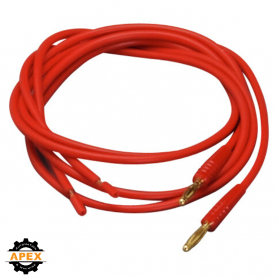 TEST PLUG; 2 MM Ø; WITH 500 MM CABLE; RED
