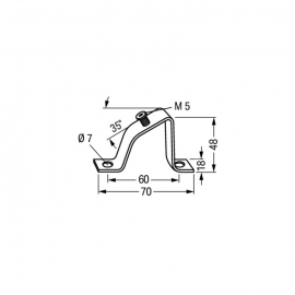 WAGO | 210-148 | ANGLED SUPPORT BRACKET; WITHOUT SCREW