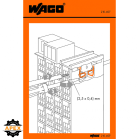 WAGO | 210-407 | STICKERS FOR OPERATING INSTRUCTIONS; FOR MA