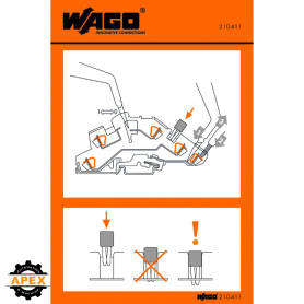 WAGO | 210-411 | STICKERS FOR OPERATING INSTRUCTIONS; FOR TO