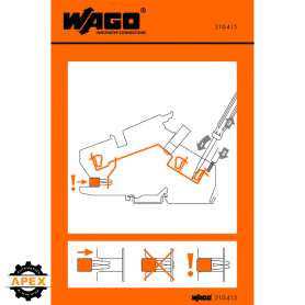 WAGO | 210-415 | STICKERS FOR OPERATING INSTRUCTIONS
