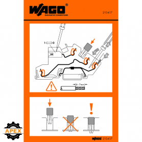 WAGO | 210-417 | STICKERS FOR OPERATING INSTRUCTIONS; FOR MU