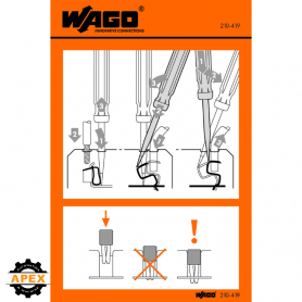 WAGO | 210-419 | STICKERS FOR OPERATING INSTRUCTIONS; FOR FI