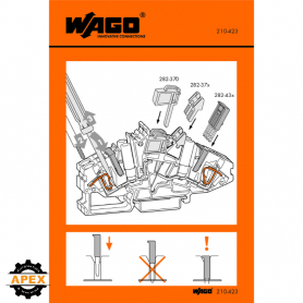 WAGO | 210-423 | STICKERS FOR OPERATING INSTRUCTIONS