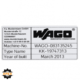 WAGO | 210-804 | TYPE LABELS; 99 X 44 MM