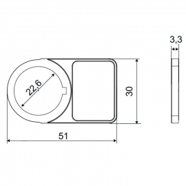 WAGO | 210-853 | UNIVERSAL PUSH-BUTTON BORDER; HALOGEN-FREE