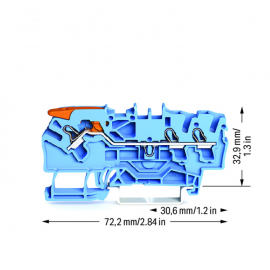 WAGO | 2102-1304 | 3-CONDUCTOR THROUGH TERMINAL BLOCK; WITH