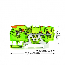 WAGO | 2102-5307 | 3-CONDUCTOR GROUND TERMINAL BLOCK; 2.5 MM