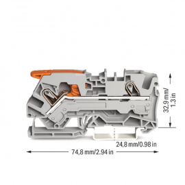 WAGO | 2106-1201 | 2-CONDUCTOR THROUGH TERMINAL BLOCK; WITH