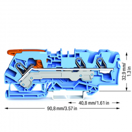 WAGO | 2106-1304 | 3-CONDUCTOR THROUGH TERMINAL BLOCK; WITH