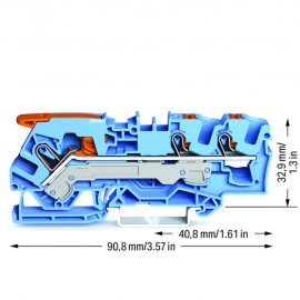 WAGO | 2106-5304 | 3-CONDUCTOR THROUGH TERMINAL BLOCK; WITH