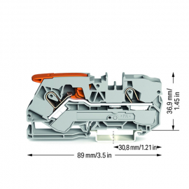 WAGO | 2110-1201 | 2-CONDUCTOR THROUGH TERMINAL BLOCK; WITH