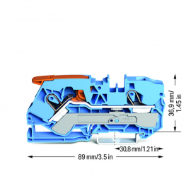 WAGO | 2110-1204 | 2-CONDUCTOR THROUGH TERMINAL BLOCK; WITH