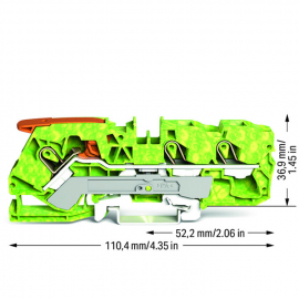 WAGO | 2110-1307 | 3-CONDUCTOR GROUND TERMINAL BLOCK 10 MM²;