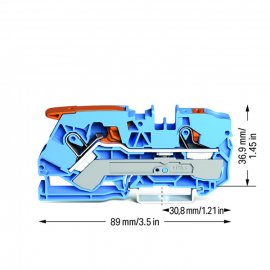 WAGO | 2110-5204 | 2-CONDUCTOR THROUGH TERMINAL BLOCK; WITH