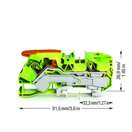 WAGO | 2116-1207 | 2-CONDUCTOR GROUND TERMINAL BLOCK; 16 MM²