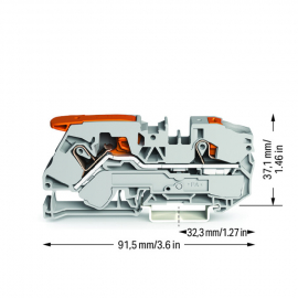 WAGO | 2116-5201 | 2-CONDUCTOR THROUGH TERMINAL BLOCK; WITH