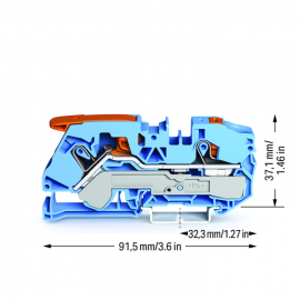 WAGO | 2116-5204 | 2-CONDUCTOR THROUGH TERMINAL BLOCK; WITH