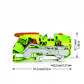 WAGO | 2116-5207 | 2-CONDUCTOR GROUND TERMINAL BLOCK; 16 MM²