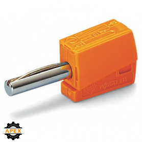 WAGO | 215-211 | BANANA PLUG; FOR SOCKET 4 MM Ø; 2,50 MM²; O