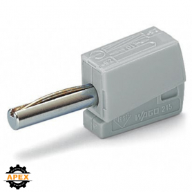 WAGO | 215-811 | BANANA PLUG; FOR SOCKET 4 MM Ø; 2,50 MM²; G