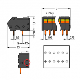 WAGO | 218-102/000-604/997-403 | THR PCB TERMINAL BLOCK; LOC