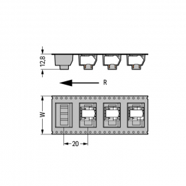 WAGO | 218-102/000-604/997-403 | THR PCB TERMINAL BLOCK; LOC