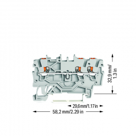 WAGO | 2200-1301 | 3-CONDUCTOR THROUGH TERMINAL BLOCK; WITH