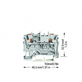 WAGO | 2201-1201 | 2-CONDUCTOR THROUGH TERMINAL BLOCK; WITH