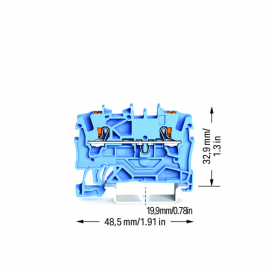 WAGO | 2201-1204 | 2-CONDUCTOR THROUGH TERMINAL BLOCK; WITH