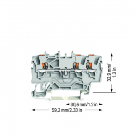 WAGO | 2201-1301 | 3-CONDUCTOR THROUGH TERMINAL BLOCK; WITH