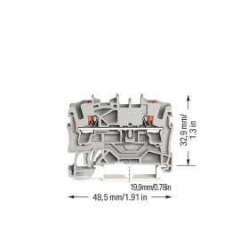 WAGO | 2202-1201 | 2-CONDUCTOR THROUGH TERMINAL BLOCK; WITH