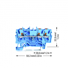 WAGO | 2202-1304 | 3-CONDUCTOR THROUGH TERMINAL BLOCK; WITH