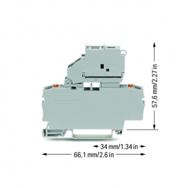 WAGO | 2202-1611 | 2-CONDUCTOR FUSE TERMINAL BLOCK WITH PIVO