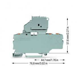 WAGO | 2202-1711 | 3-CONDUCTOR FUSE TERMINAL BLOCK; WITH PIV