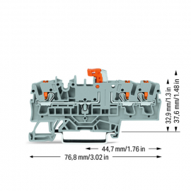 WAGO | 2202-1771 | 3-CONDUCTOR DISCONNECT/TEST TERMINAL BLOC