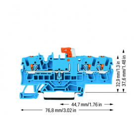 WAGO | 2202-1774 | 3-CONDUCTOR DISCONNECT/TEST TERMINAL BLOC