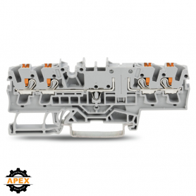 WAGO | 2202-1801 | 4-CONDUCTOR THROUGH TERMINAL BLOCK WITH P