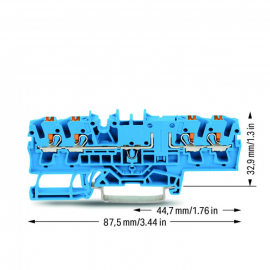 WAGO | 2202-1804 | 4-CONDUCTOR THROUGH TERMINAL BLOCK; WITH